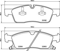 BREMBO fékbetétkészlet, tárcsafék BREMBO P 37 027 (P 37 027)