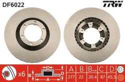 TRW Disc frana TRW DF6022 - automobilus