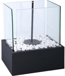 Esschert Design Bioethanol asztali kandalló, szögletes alakú, 25 x 28 cm (FF425)