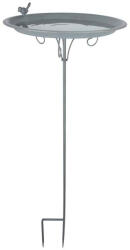 Esschert Design Fém leszúrható madáritató, szürke, 107 cm (FB402)