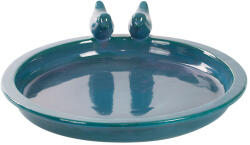 Esschert Design Kerámia madáretető és itató tál, kék, 37 cm átmérőjű (FB544) - kertesotthonbolt