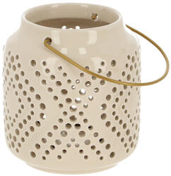 Esschert Design Kerámia lámpás, törtfehér, 11 cm (TR010-TF)