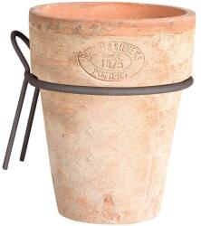 Esschert Design Terrakotta virágcserép fém akasztóval, 16 cm (AT29) - kertesotthonbolt