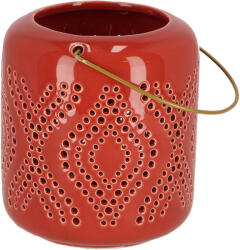 Esschert Design Kerámia lámpás, rozsdavörös, 13 cm (TR011-RV)