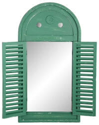 Esschert Design Antik hatású zöld tükör, 39 x 75 cm (WD12)