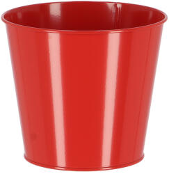 Esschert Design Cink virágcserép, 16 cm átmérőjű, piros (TR042-P)
