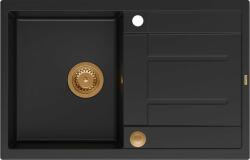 Quadron Morgan 111 carbon black/copper Chiuveta