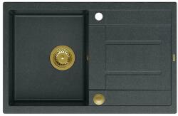Quadron Morgan 111 black diamond/gold Chiuveta