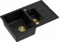 Quadron Morgan 156 carbon black/gold Chiuveta