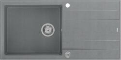 Quadron Unique Evan 146 XL grey/inox Chiuveta