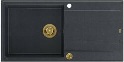 Quadron Unique Evan 146 XL black diamond/gold Chiuveta