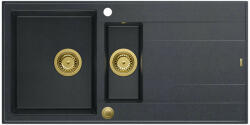 Quadron Unique Evan 156 black diamond/gold Chiuveta