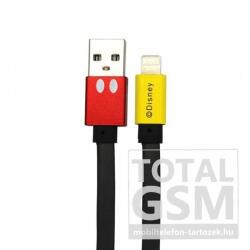  USB kábel Disney - Mickey Apple iPhone 5 / 5S / SE / 5C / 6 / 6S / 6 Plus / 6S Plus / 7 / 7 Plus / 8 / 8 Plus / X / XS / XS Max / XR / 11 / 11 Pro / 11 Pro Max lightning 8pin 1 méter piros