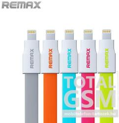 REMAX adatkábel Apple iPhone 5 / 5S / SE / 5C / 6 / 6S / 6 Plus / 6S Plus / 7 / 7 Plus / 8 / 8 Plus / X / XS / XS Max / XR / 11 / 11 Pro / 11 Pro Max fehér-rózsaszín