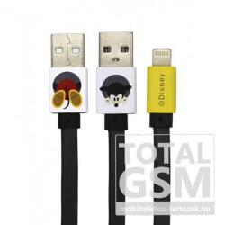 USB kábel Disney - Mickey Apple iPhone 5 / 5S / SE / 5C / 6 / 6S / 6 Plus / 6S Plus / 7 / 7 Plus / 8 / 8 Plus / X / XS / XS Max / XR / 11 / 11 Pro / 11 Pro Max lightning 8pin 1 méter szürke