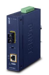 PLANET IP30 Industrial 10/100/1000BA convertoare media pentru rețea 1000 Mbit/s Albastru (IGTP-802T) - senetic