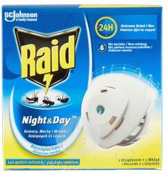 Raid Night&Day elekt. légy-és szúnyogirtó korong kész. +1utt - alkuguru
