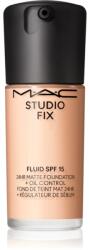 MAC Cosmetics Studio Fix Fluid SPF 15 24HR Matte Foundation + Oil Control mattító alapozó SPF 15 árnyalat N4 30 ml