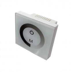 Optonica LED Szalag Dimmer fali 10A fehér üvegpanel érintő vezérléssel 6320 (6320) - ledsziget