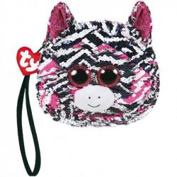 TY Plüss Ty Fashion flitteres oldaltáska Zoey zebra fonott pántokkal (95130) - gigajatek