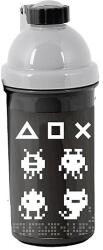 PASO műanyag kulacs - White Pixel (PP23GE-3021) - gigajatek