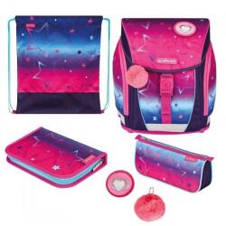 Herlitz FiloLight Plus iskolatáska SZETT - Pink Stars (50043187)