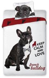  Kutyás ágyneműhuzat szett 140x200 cm - Buldog (547418)