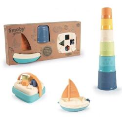 Smoby Little Smoby Green formaválogató kosár és fürdőjáték szett (7600140605)