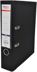 Optima Biblioraft A4, plastifiat PP/paper, margine metalica, 75 mm, Optima Classic - negru (OP-50047505) - pcone