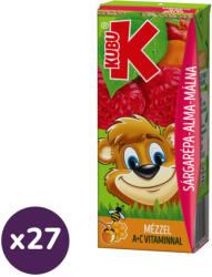 KUBU Sárgarépa-alma-málna gyümölcsital mézzel (27x200 ml)