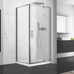 Fluminia Cabina de dus, Mediterraneo, Andina, patrata, 80 x 80 cm, crom (P18RE01 80X80)
