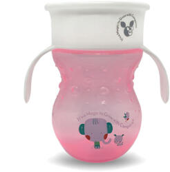 Cangaroo Cup 360 fokos itatópohár 270 ml (6h+) - Rózsaszín
