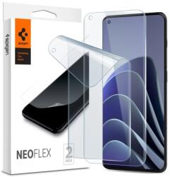 OnePlus 10 Pro, Kijelzővédő fólia (az íves részre is! ), Spigen Neo Flex, Clear Prémium, 2 db / csomag