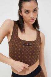 Guess top női, barna - barna L - answear - 31 990 Ft