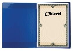 Victoria Oklevéltartó, plüss, A4, VICTORIA, kék (IOKT) (IOKT) (IOKT)