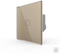 LIVOLO Intrerupator Simplu cu Variator LIVOLO cu Touch Din Sticla - Serie Noua - culoare auriu