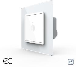 LIVOLO Intrerupator Simplu Cap Scara / Cruce cu Touch LIVOLO cu Rama din Sticla - Protocol Zigbee EC