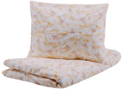 Naturtex 2 részes pamut ágynemű 90x130/40x50 cm Sárga macis - matracwebaruhaz