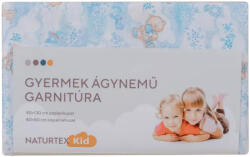 Naturtex 2 részes pamut ágynemű 90x130/40x50 cm Kék macis - matracwebaruhaz
