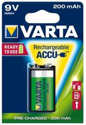 VARTA 9V 200mAh Ready2Use újratölthető akkumulátor/elem (4008496550814)