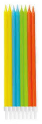 Procos Színes Bright Colors tortagyertya, gyertya szett tartóval 16 db-os PNN96501 (PNN96501)