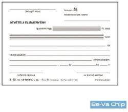 Belföldi B. 13-67/A/V A6 50x3lap fekvő átvételi elismervény (B.13-67/A/V)