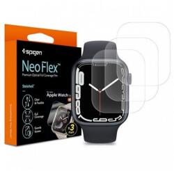 Spigen NEOFLEX képernyővédő fólia 3db (full screen, íves részre, tok barát) ÁTLÁTSZÓ Apple Watch Series 7 45mm (AFL04049) - bevachip