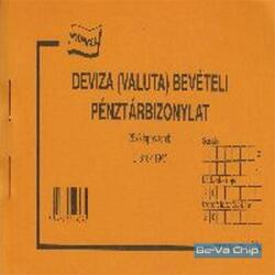 Belföldi C. 318-119/V 50x3lapos deviza bevételi pénztár bizonylat (C.318-119/V)