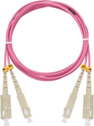 NIKOMAX Optikai patch kábel SC - SC, MM 50/125, duplex, 1m, magenta (NMF-PC2M4C2-SCU-SCU-001) - bevachip