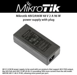 MikroTik Tápegység 48V 2A 96W (48V2A96W)