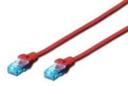 ASSMANN Premium CAT 5e UTP patch kábel, hossza: 3m, piros (DK-1511-030/R / DK-1512-030/R)
