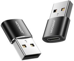 JOYROOM adapter 2db (Type-C, - USB, töltés, adatátvitel) FEKETE (S-H152 BLACK)