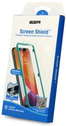 ESR SCREEN SHIELD képernyővédő üveg (2.5D, íves, karcálló, 0.3mm, 9H + felhelyezést segítő keret) ÁTLÁTSZÓ - Apple iPhone 13 Pro Max, Apple iPhone 14 Plus (GP-142431)