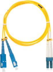 NIKOMAX optikai patch kábel SC-LC, SM 9/125, OS2, duplex, 3m , sárga (NMF-PC2S2C2-SCU-LCU-003)